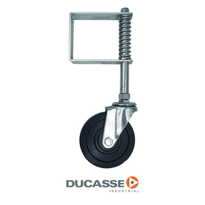 RUEDA HD AUXILIAR CON RESORTE 100MM DUCASSE