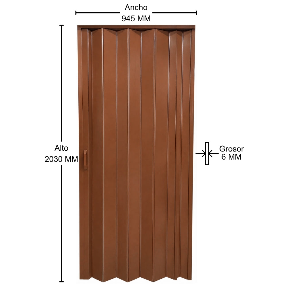 PUERTA PLEGABLE PVC 20330X945X6MM CHOCOLATE (F6101DB2)