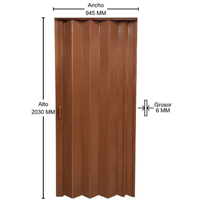 PUERTA PLEGABLE PVC 20330X945X6MM CHOCOLATE (F6101DB2)