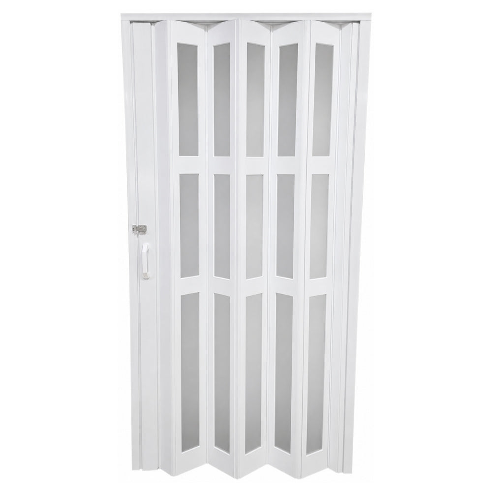 PUERTA PLEGABLE PVC 2030X1060X12MM BLANCA FULL VIDRIO (F1219W3)