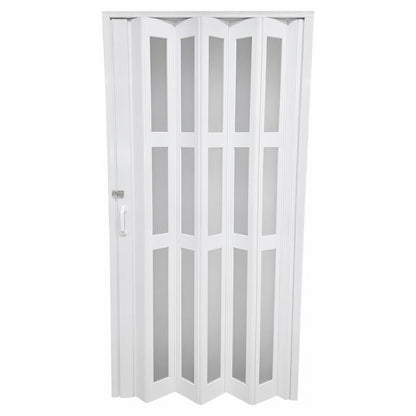 PUERTA PLEGABLE PVC 2030X1060X12MM BLANCA FULL VIDRIO (F1219W3)
