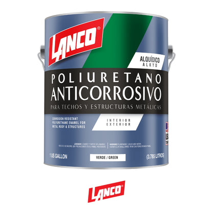 PINTURA ANTIICORROSIVO POLIURETANO VERDE GALON MM96-4 LANCO