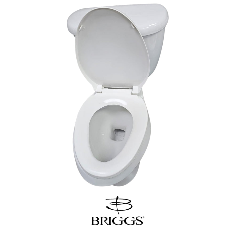 INODORO DOS PIEZAS ELONGADO COLOR BLANCO MAXIMA PLUS BRIGGS