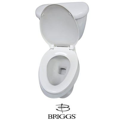 INODORO DOS PIEZAS ELONGADO COLOR BLANCO MAXIMA PLUS BRIGGS