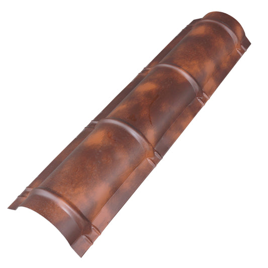 CABALLETE CLASICO PARA TEJA METALICA 4 PIES ACABADO TERRACOTA ANTIGUO TEJAGALA
