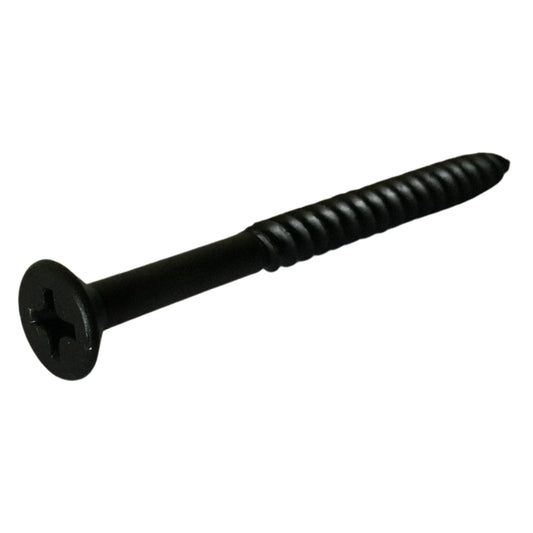 TORNILLO PARA MADERA DOBLE ROSCA CAB PLANA PHILLIPS NEGRO #8 x 2 PULGADAS