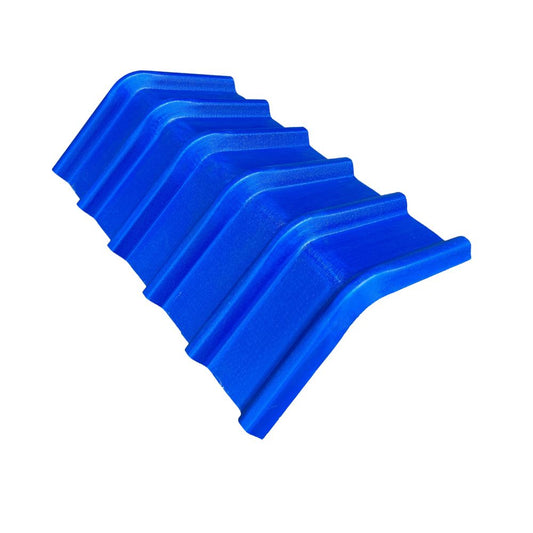 CABALLETE FIBERGLASS REFORZADO CON UPVC + RESINA COLOR AZUL  (600MM X 2.01MM)