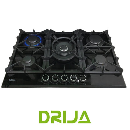 ESTUFA A GAS VITRO-CERAMICA. 76 CM. 5 QUEMADORES ITALIANO (TOSCANA 76 PRO)