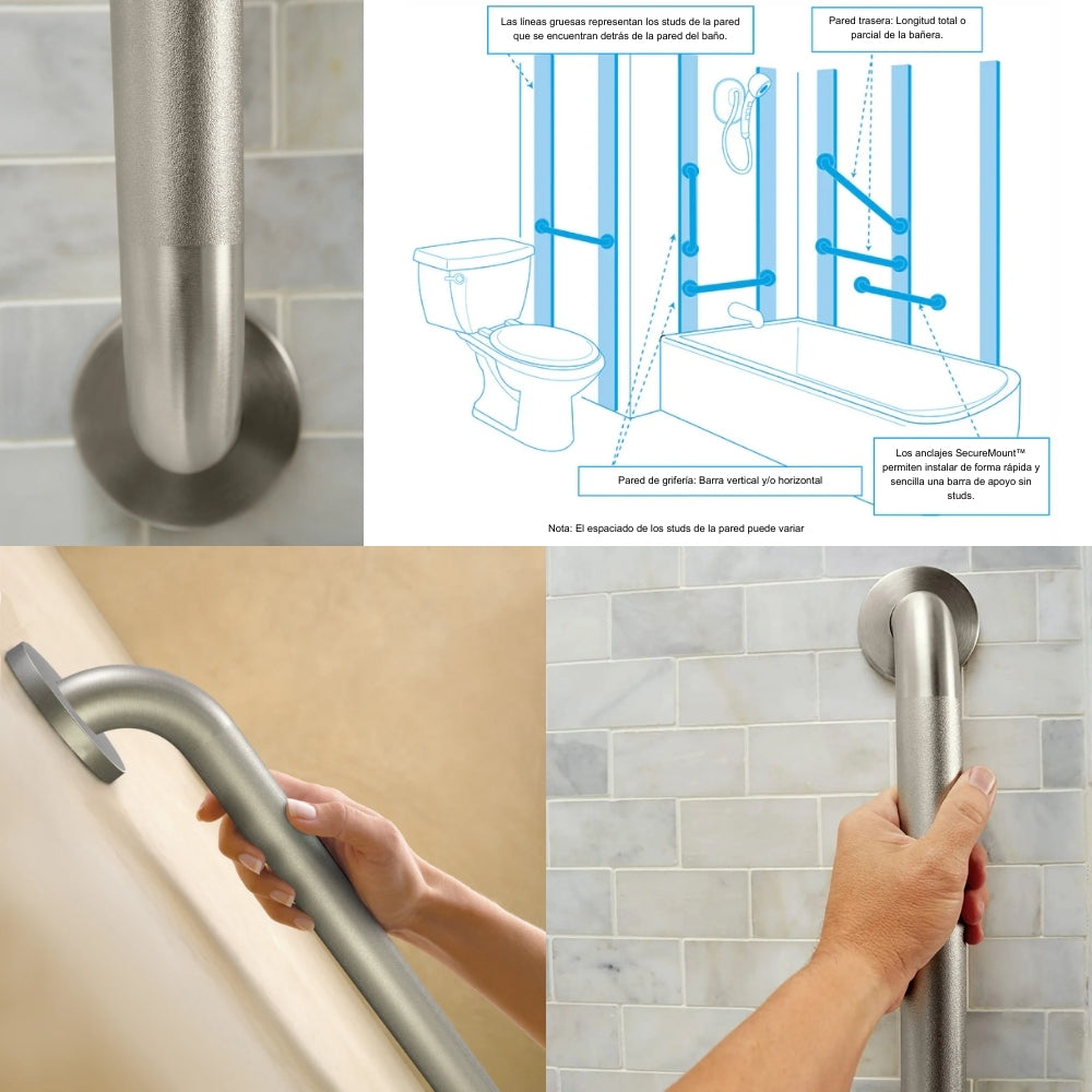 BARRA DE SEGURIDAD ANTIRRESBALANTE 24 PULGADAS R8724P