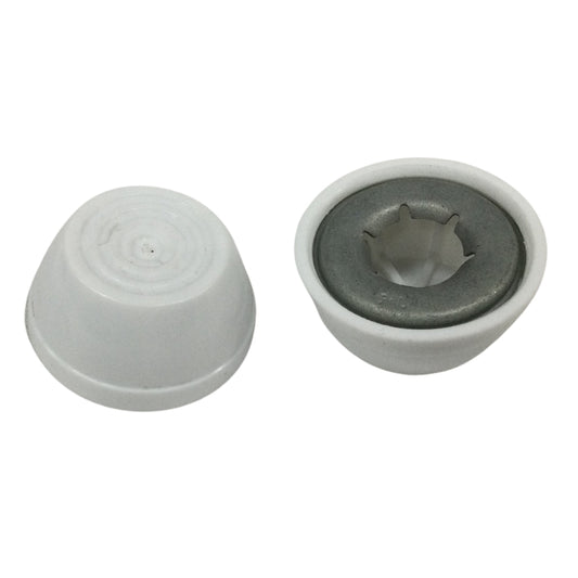 TUERCA PLASTICA A PRESION BLANCA 1/2 PULGADAS