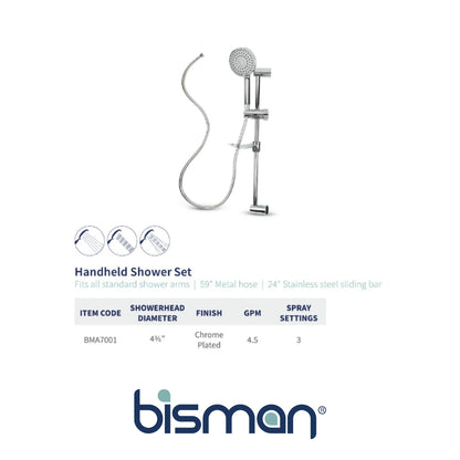 DUCHA de 3 FUNCIONES CON SOPORTE BMA7001