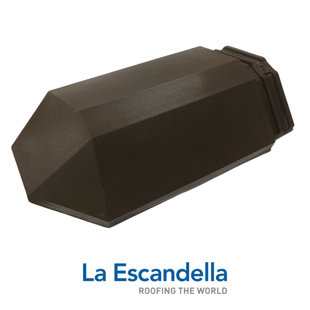 REMATE CUMBRERA ANGULAR MARRON KLINKER ESCANDELLA Q122MK