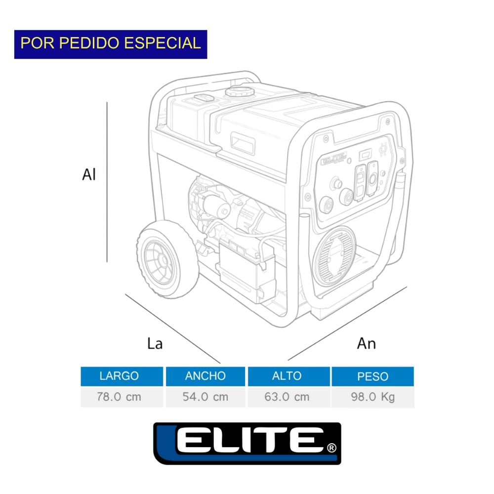 MOTOSOLDADOR A GASOLINA 5500W 120/240V 50-200A OCV 75V CT60%