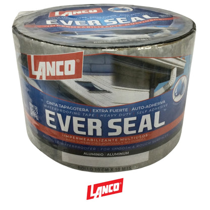 CINTA AUTOADHESIVA IMPERMEABILIZANTE ALUMINIO 10CM X 10M ES4498-18 LANCO
