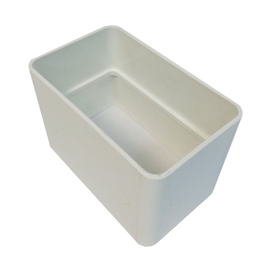 UNION PARA BAJANTE  RECTANGULAR  PVC CANOA