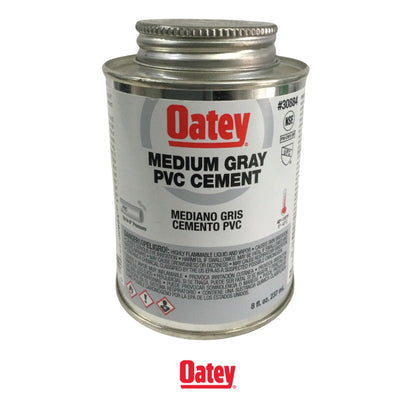 PEGAMENTO PARA PVC GRIS 1/2 PINTA (8 OZ) OATEY