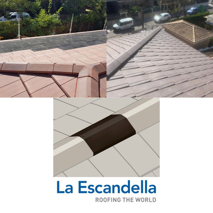 CUMBRERA ANGULAR MARRON KLINKER ESCANDELLA Q120MK