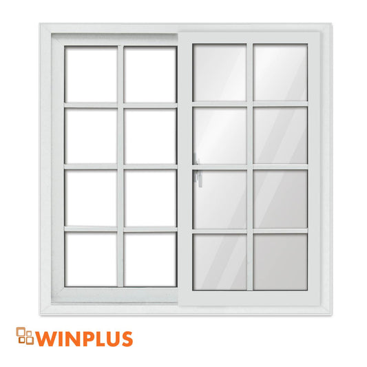VENTANA DE UPVC FRANCESA 1.20m X 1.20m  WINPLUS