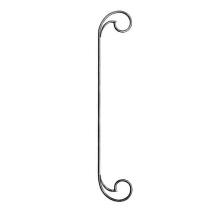 PANEL DE HIERRO FORJADO 12MM X 180MM X 1000MM - 1054/1