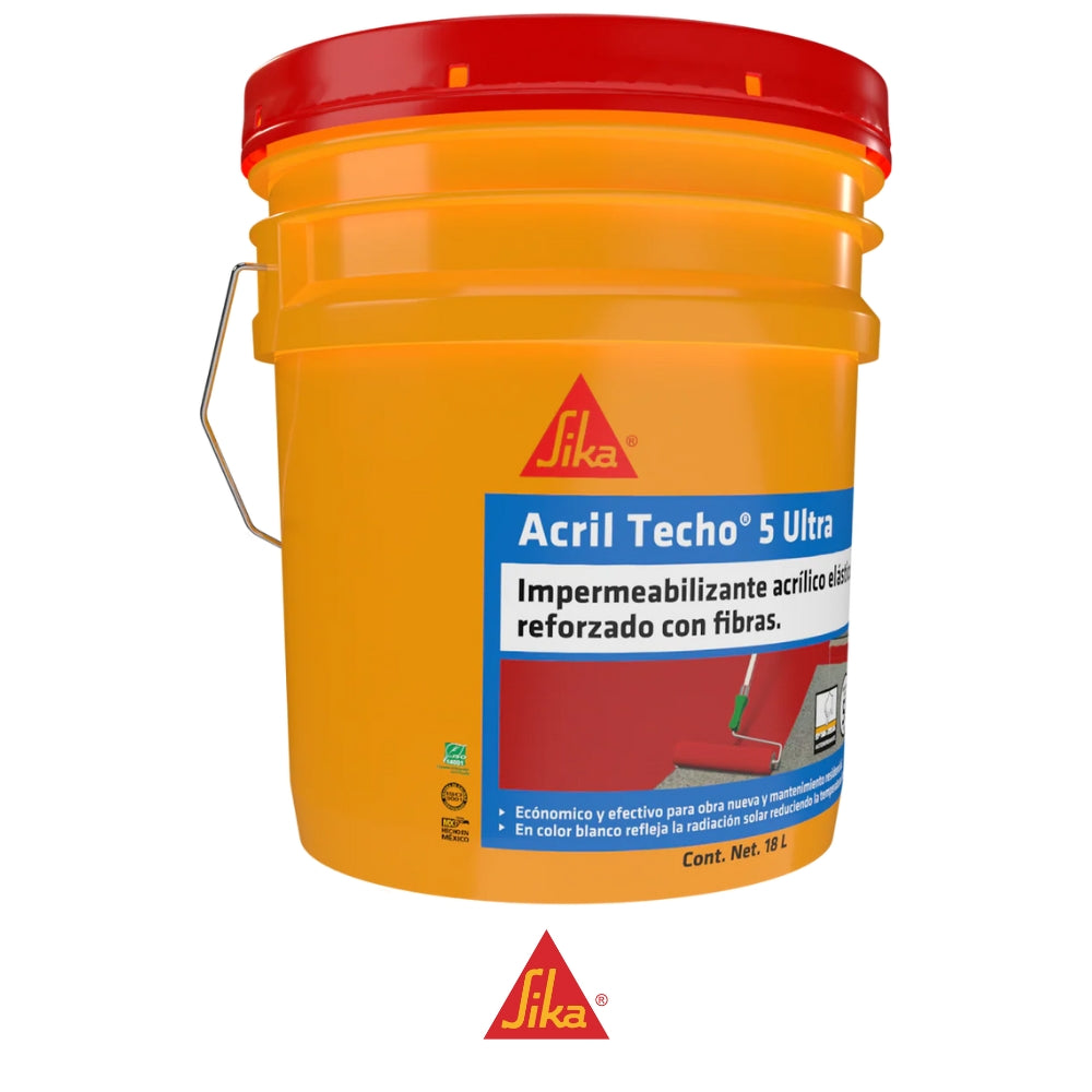 SIKA ACRIL TECHO-5 ULTRA RED TANQUE 18LTS
