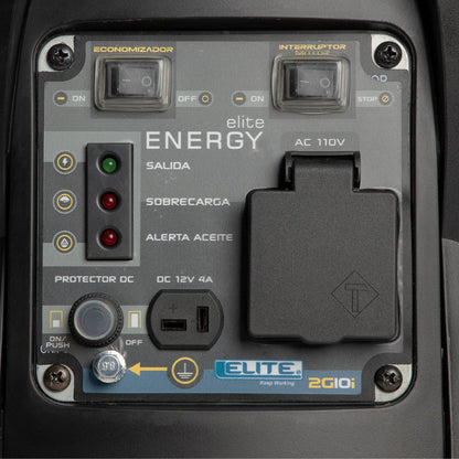 GENERADOR INVERSOR PORTATIL ULTRA SILENCIOSO A GASOLINA ELITE 800W 120V