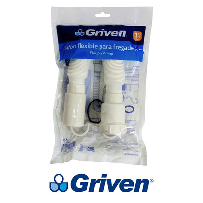 SIFON FLEXIBLE PARA FREGADERO 1-1/2 GRIVEN A367-MP003-1-2