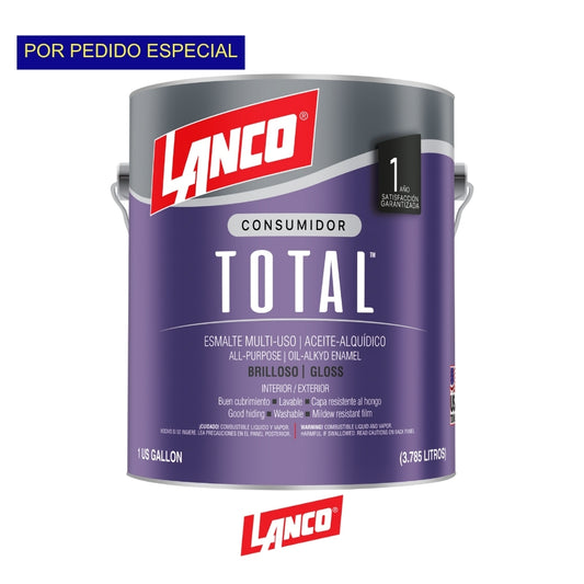 PINTURA ESMALTE BRILLANTE TOTAL ACEITE BLUE THUNDER GLN TL1438-4 LANCO
