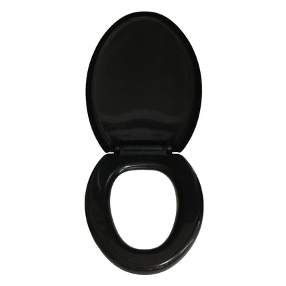 ASIENTO PARA INODORO ELONGADO BALTIC COLOR NEGRO