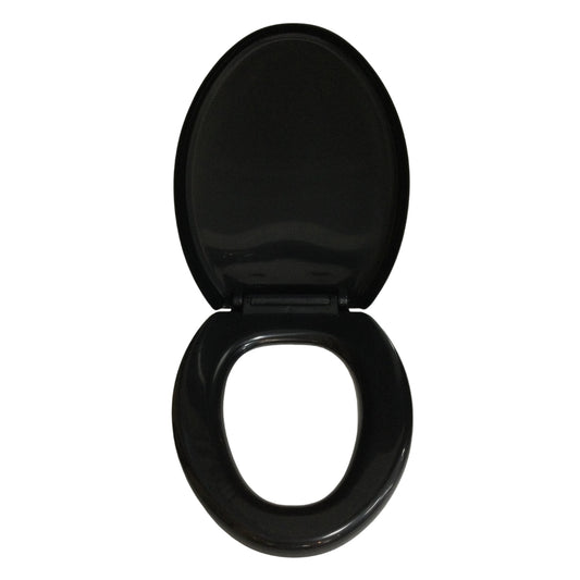 ASIENTO PARA INODORO ELONGADO BALTIC COLOR NEGRO