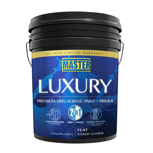 PINTURA ACRILICA LUXURY 2 EN 1 FLAT ACCENT 5 GALON VV3447P