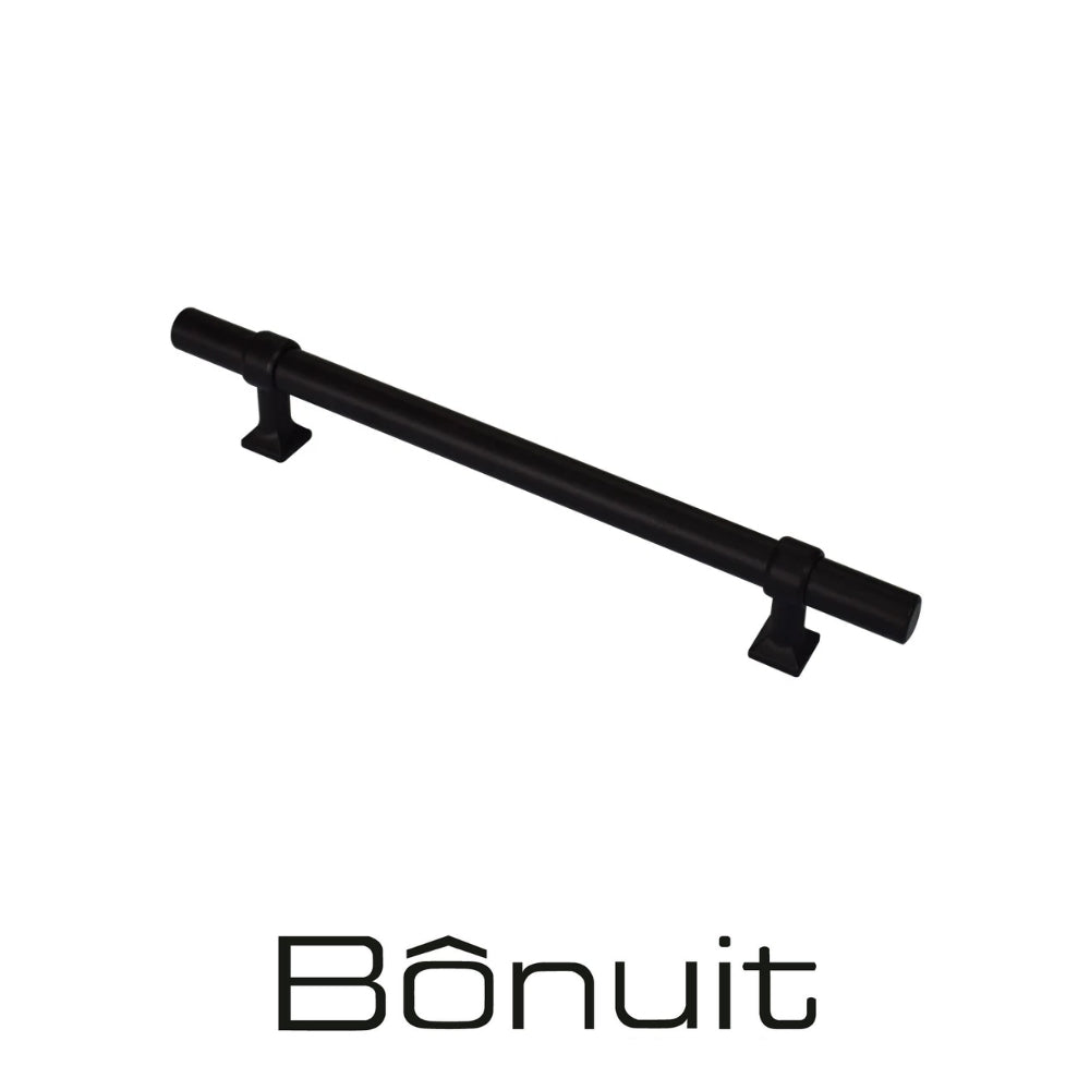 TIRADOR INOX 026 CIL HUECA CC 96 MM NEGRA
