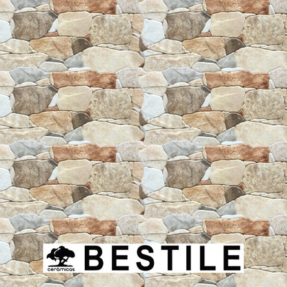 REVESTIMIENTO CERAMICO RIBASSOS PETRA CREMA MATE 25X50CM 1,75M2/CAJA