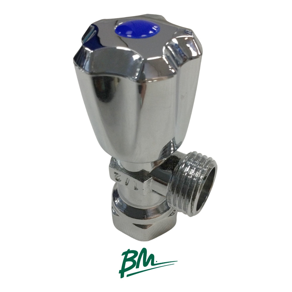 LLAVE DE ARRESTO 1/2 X 1/2 CROMADA SENCILLA BM-LLAA2