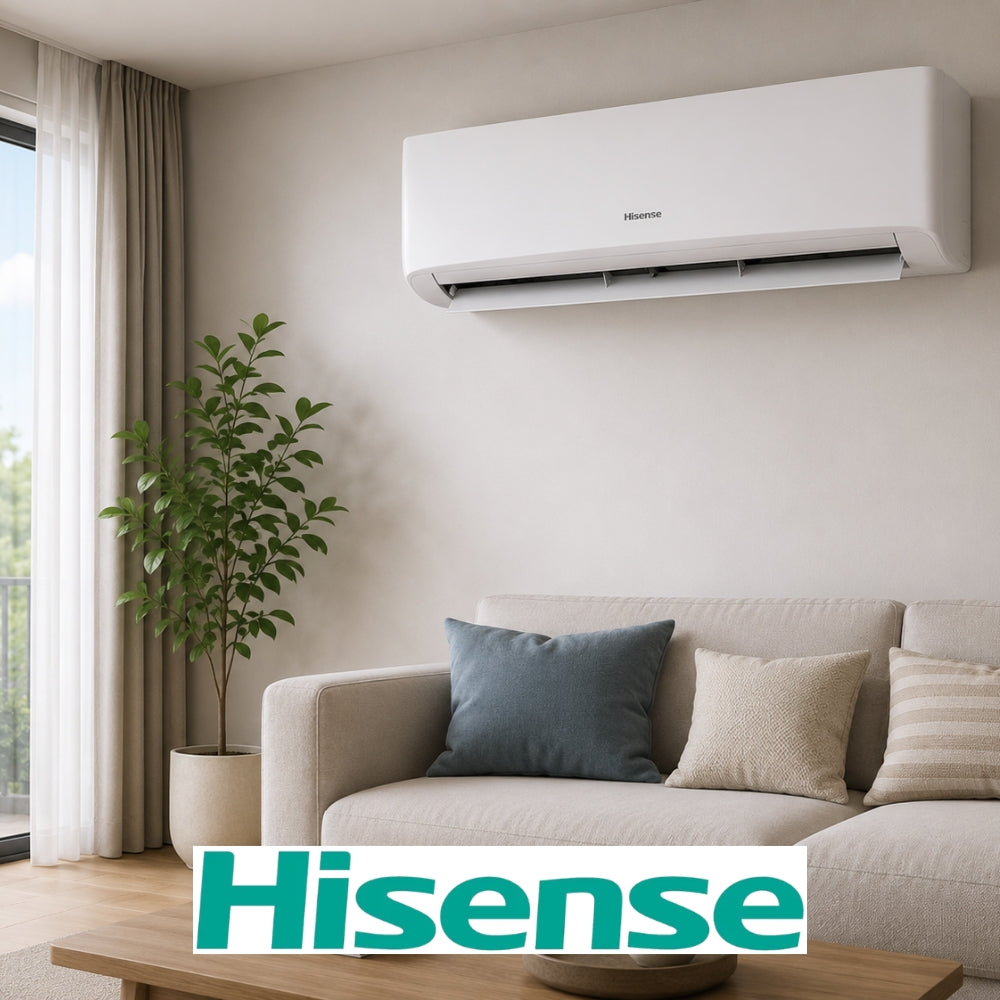 AIRE ACONDICIONADO HISENSE, 12KBTU, SEER 17. INVERTER, BLANCO (AT122KA)