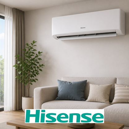 AIRE ACONDICIONADO HISENSE, 12KBTU, SEER 17. INVERTER, BLANCO (AT122KA)