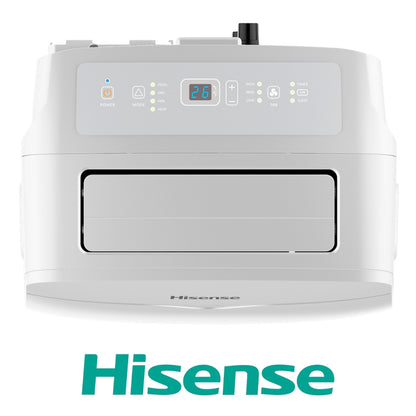 AIRE ACONDICIONADO PORTÁTIL HISENSE, 12K BTU, ON/OFF, WIFI R32 BLANCO, (AP-12CW1RNXS20)