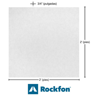 CIELO RASO ORIGIN 90 LANA DE ROCA 2 X 2 PIES X 3/4 IN 10 UNIDADES/CAJA NRC 0.90 #54300 ROCKFON