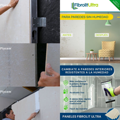 LAMINA FIBROLIT ULTRA 4X8 16MMX1219X2438MM  PLYCEM