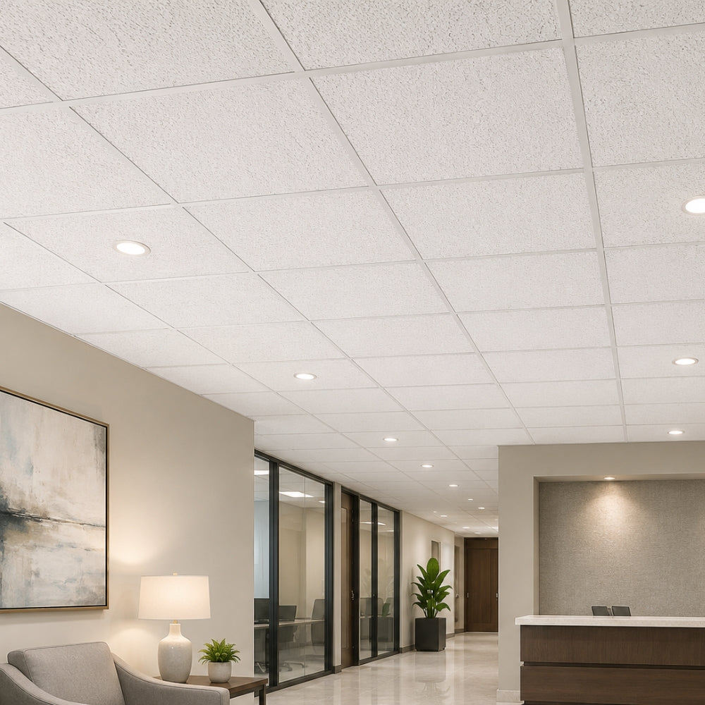 CIELO RASO DE FOAM  610mm x 1220mm x 15mm CIELO (2X4X5/8 PULGADAS )