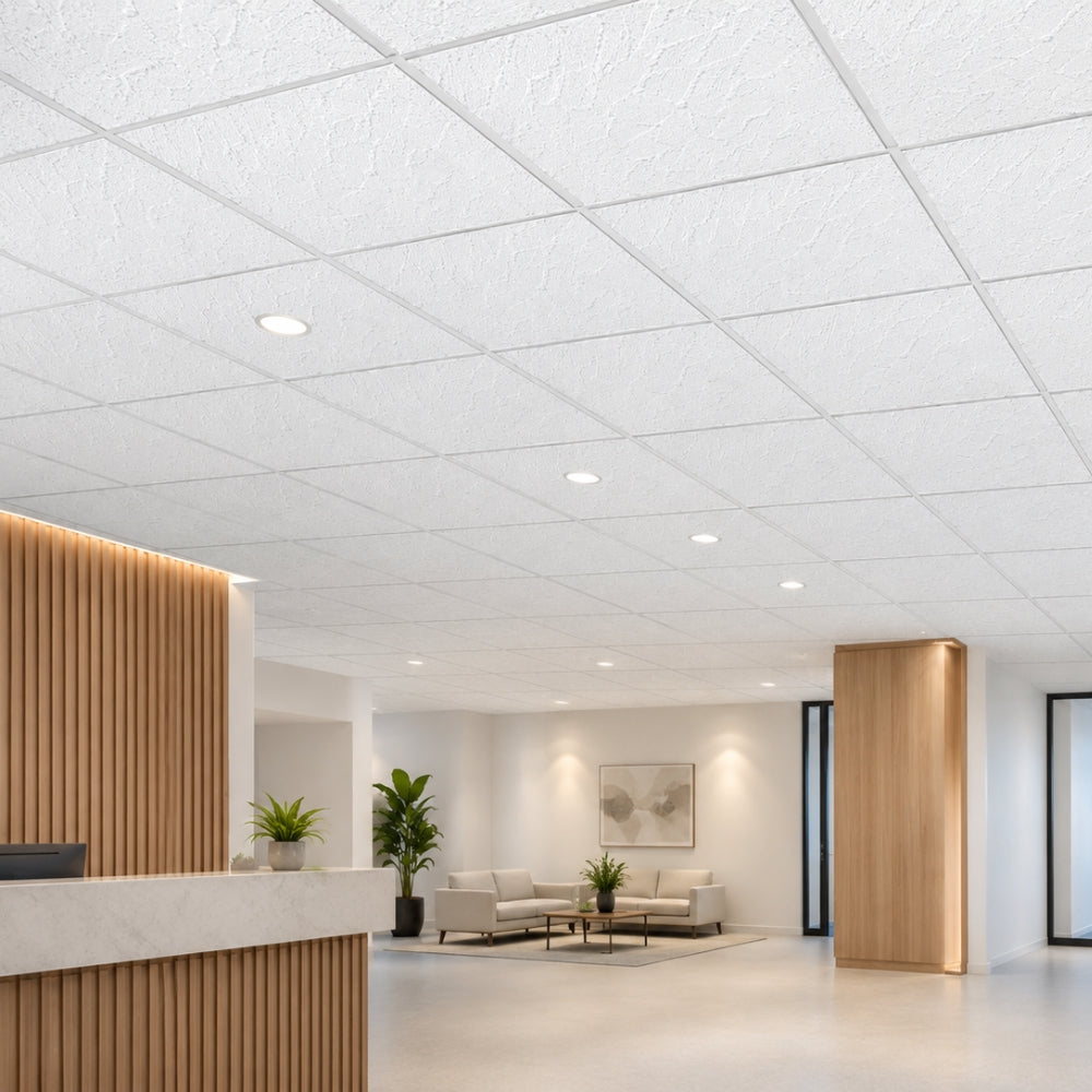CIELO RASO DE FOAM  610mm x 1220mm x 15mm LAJA (2X4X5/8 PULGADAS )
