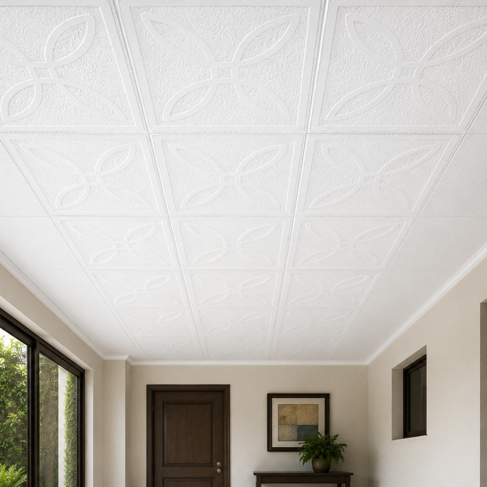 CIELO RASO DE FOAM  610mm x 1220mm x 15mm JARDIN (2X4X5/8 PULGADAS )