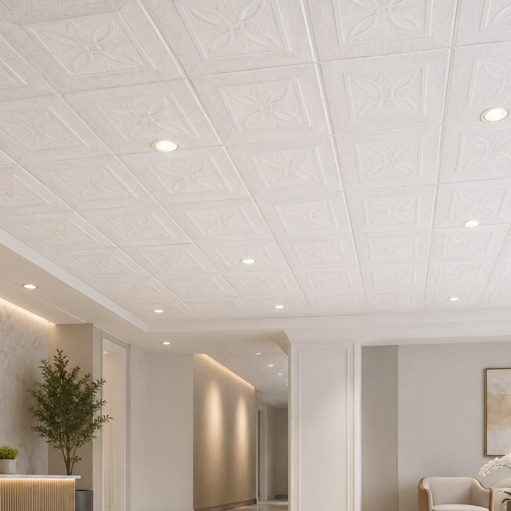 CIELO RASO FOAM ESTAMPADO JARDIN AISLANTE D12 2' X 4' X 2 PULGADAS