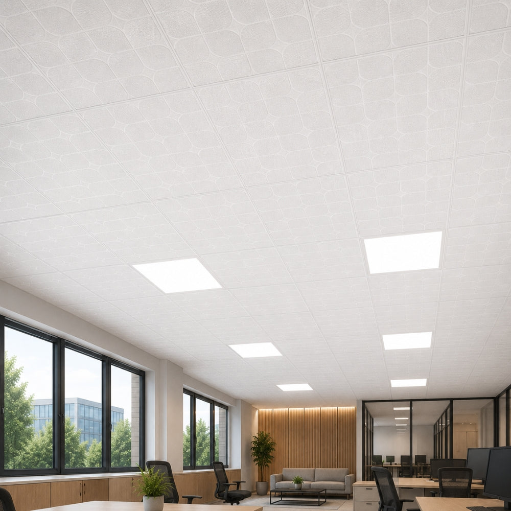 CIELO RASO DE YESO 610mm x 610mm DE 7mm DIAMOND  TOPLINE (2X2X7mm)