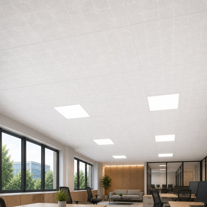 CIELO RASO DE YESO 610mm x 610mm DE 7mm DIAMOND  TOPLINE (2X2X7mm)