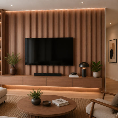 REVESTIMIENTO DE PARED DE WPC MADERA OSCURA 168 X 2800 X 24MM 6.3KG/M2