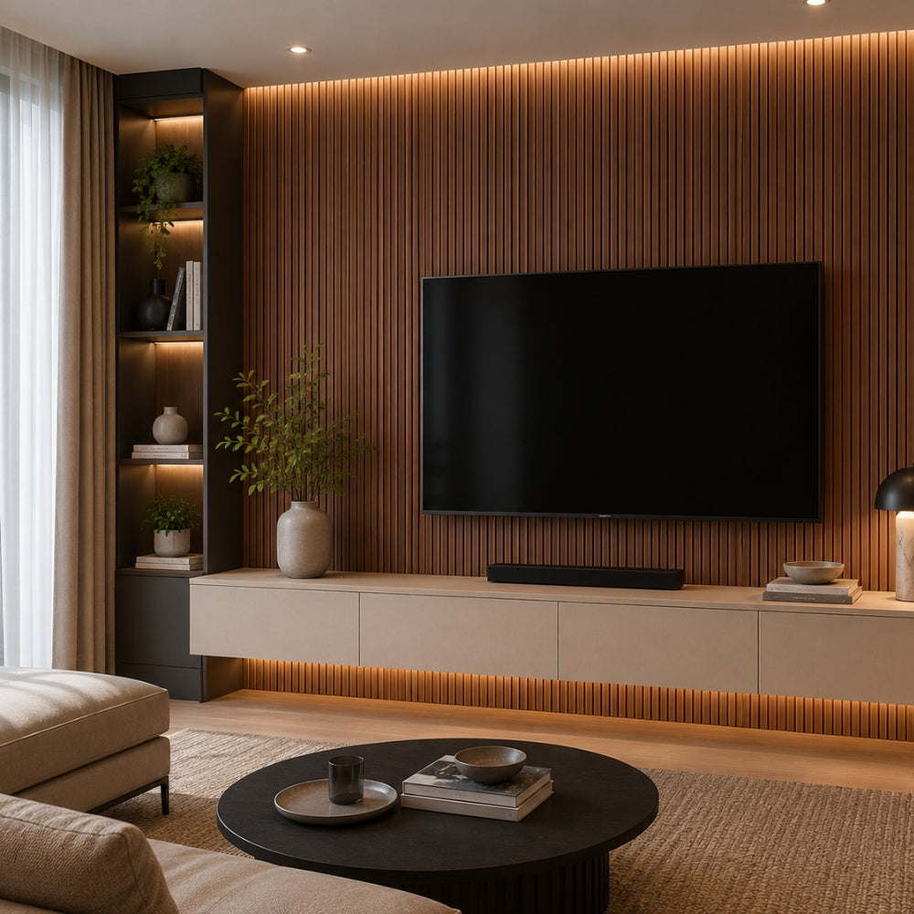 REVESTIMIENTO DE PARED DE WPC CAFE CAOBA 158 X 2900 X 10MM 4.8KG/M2