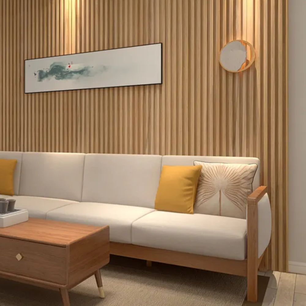 REVESTIMIENTO DE PARED DE WPC BAMBU NATURAL 158 X 2900 X 10MM 4.8KG/M2