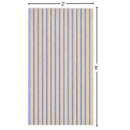 PANEL WPC ACUSTICO INTERIOR YYS-ASP01 2400X600X21MM