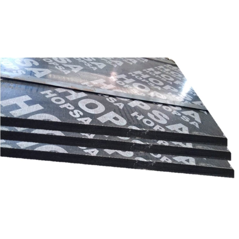 LAMINA PLYWOOD NEGRO PARA FORMALETA DE 4 PIES X 8 PIES X 18MM ESTANDAR