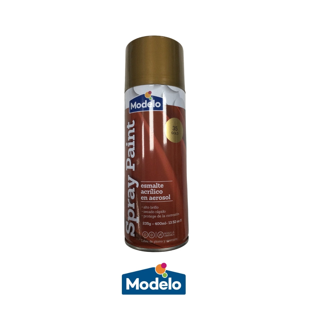 PINTURA SPRAY MODELO COLOR GOLD 502-8010837-40